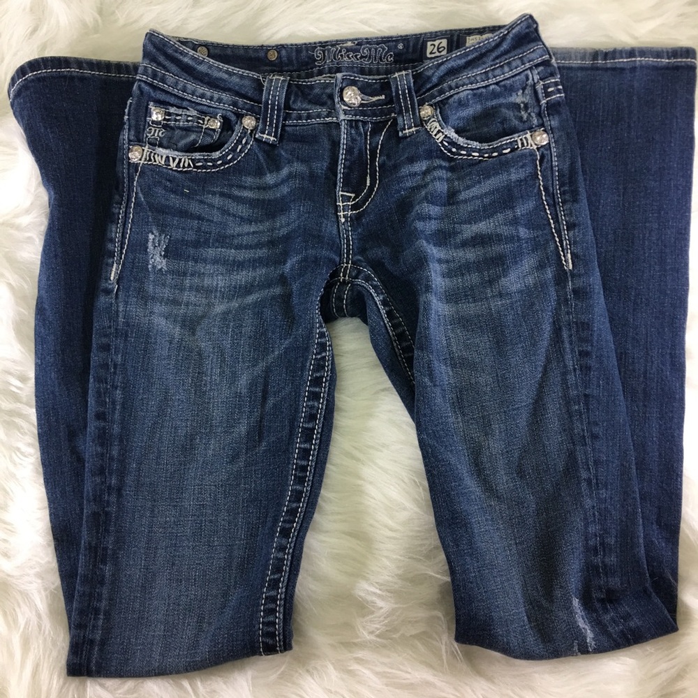 Miss Me bootcut jeans medium wash, size 2